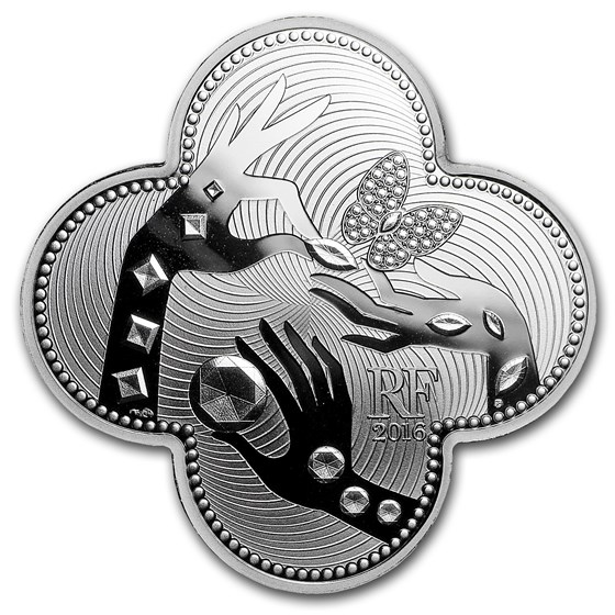 2016 France €10 Silver Excellence Series Prf (Van Cleef & Arpels) 2016 France €10 Silver Excellence Series Prf (Van Cleef & Arpels)